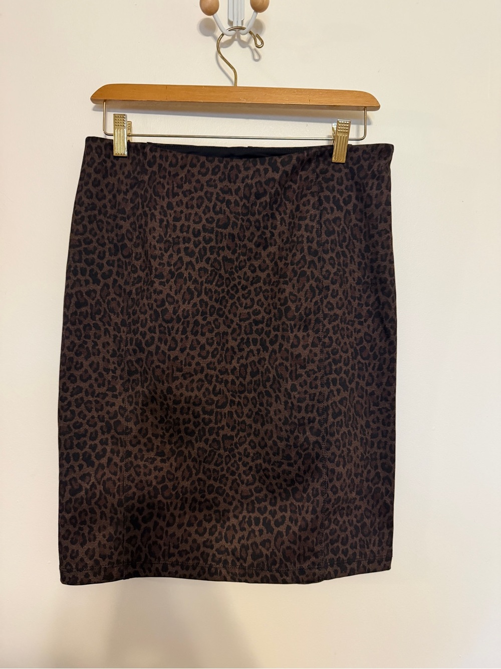 Liverpool Brown Leopard Print Pencil Skirt